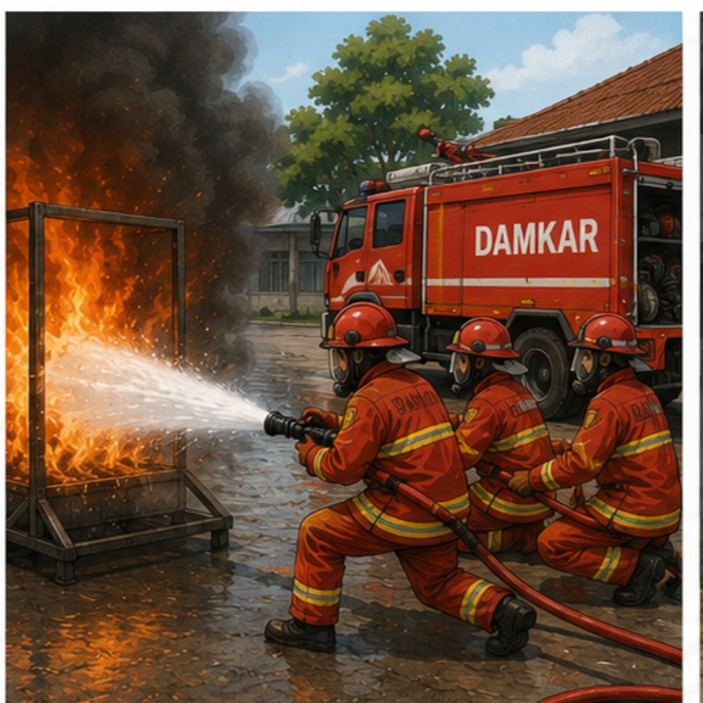 Training DAMKAR Pemadam Kebakaran DCB & A Pasarwajo