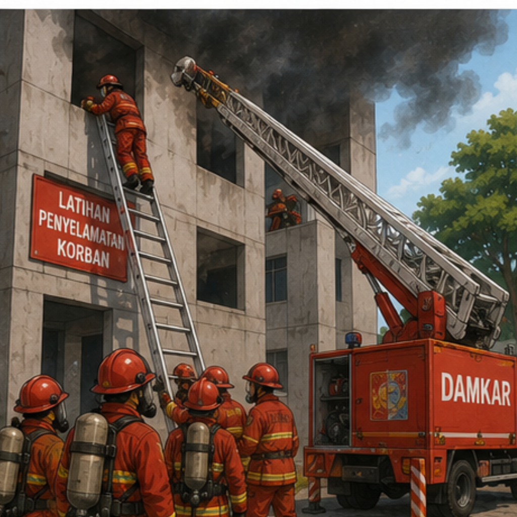 Training DAMKAR Pemadam Kebakaran DCB & A Kabupaten Buton Selatan
