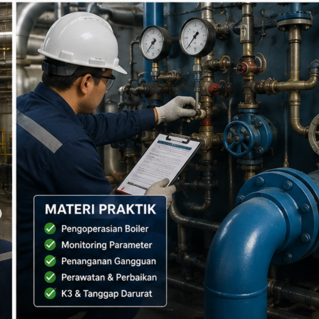 Pelatihan Operator Pesawat Uap Boiler & SIO Boiler Kabupaten Sukabumi
