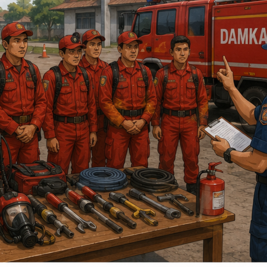 Training DAMKAR Pemadam Kebakaran DCB & A Kabupaten Buton Utara