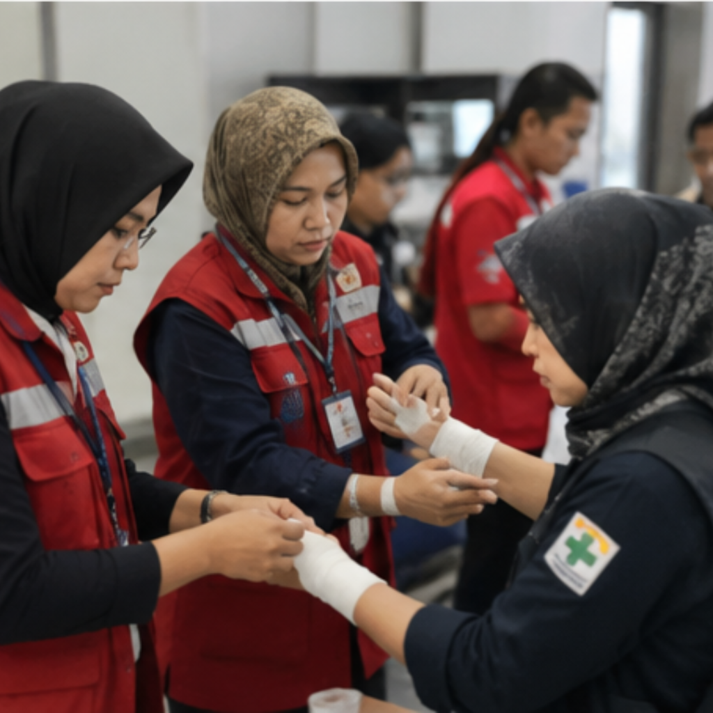 Pelatihan Petugas P3K & Resmi Kabupaten Way Kanan